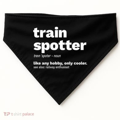 Funny Trainspotting Train Gift Great Gift USA-Made Doggie Bandana