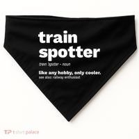 Funny Trainspotting Train Gift Great Gift USA-Made Doggie Bandana thumb 0