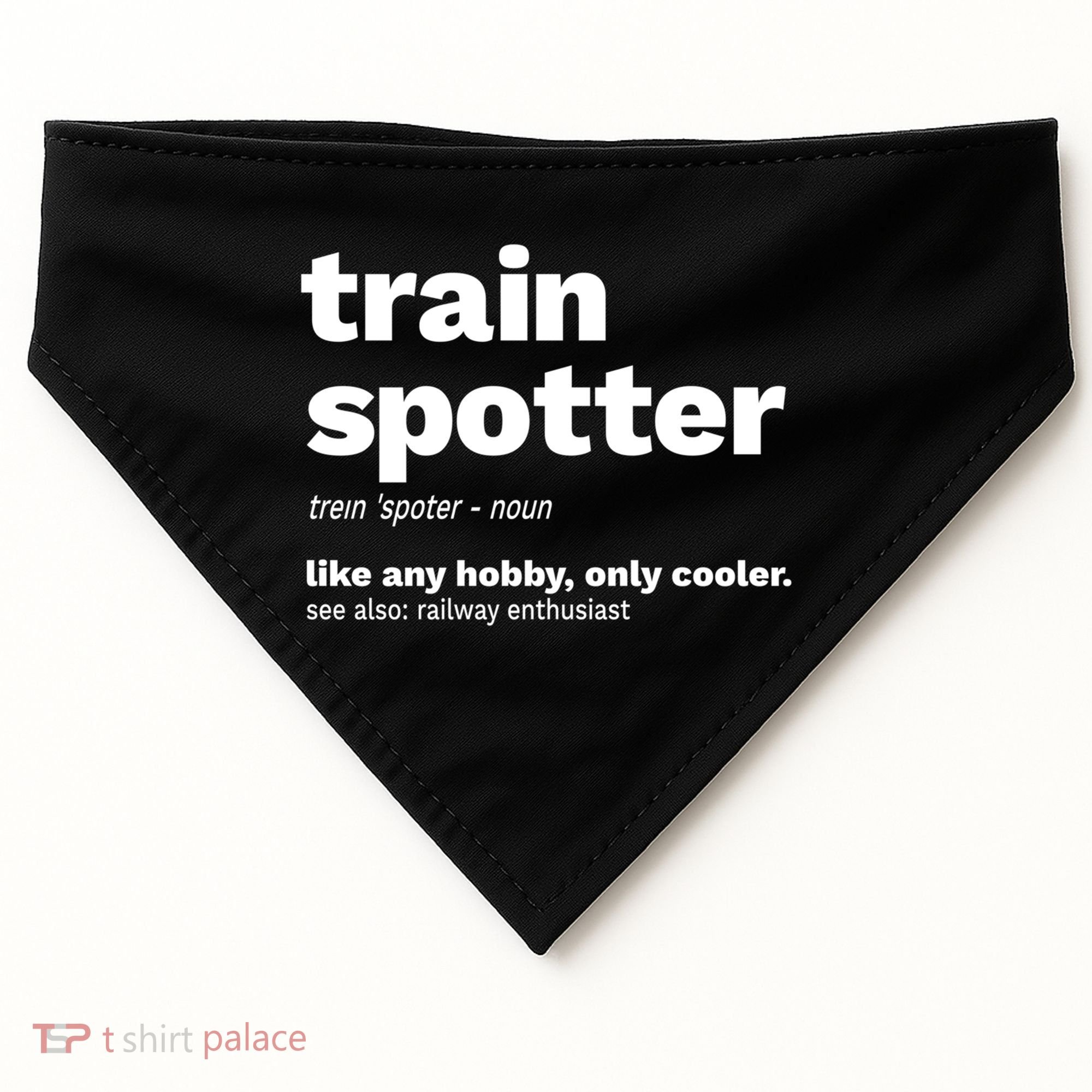 Funny Trainspotting Train Gift Great Gift USA-Made Doggie Bandana