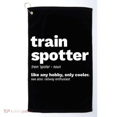 Funny Trainspotting Train Gift Great Gift Golf Towel