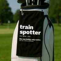 Funny Trainspotting Train Gift Great Gift Golf Towel thumb 2