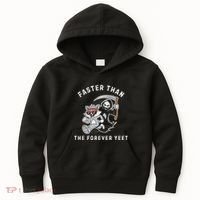 Faster Than The Forever Yeet Run Away Faster Funny Saying Kids Hoodie thumb 0