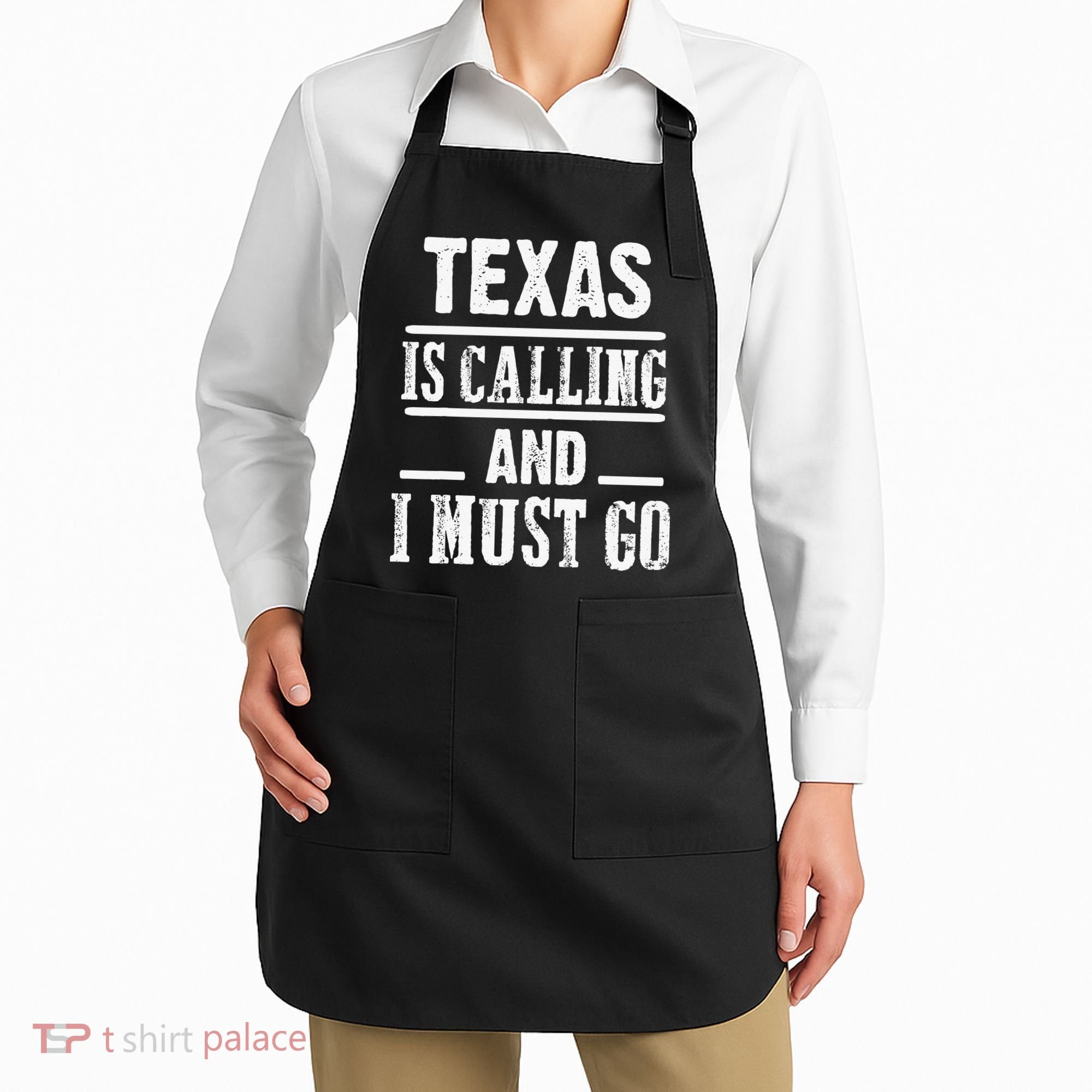 funny Traveling Texas is calling and I must go Apron