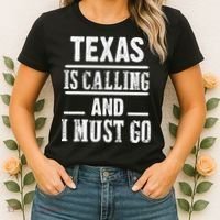 funny Traveling Texas is calling and I must go Women's T-Shirt thumb 2