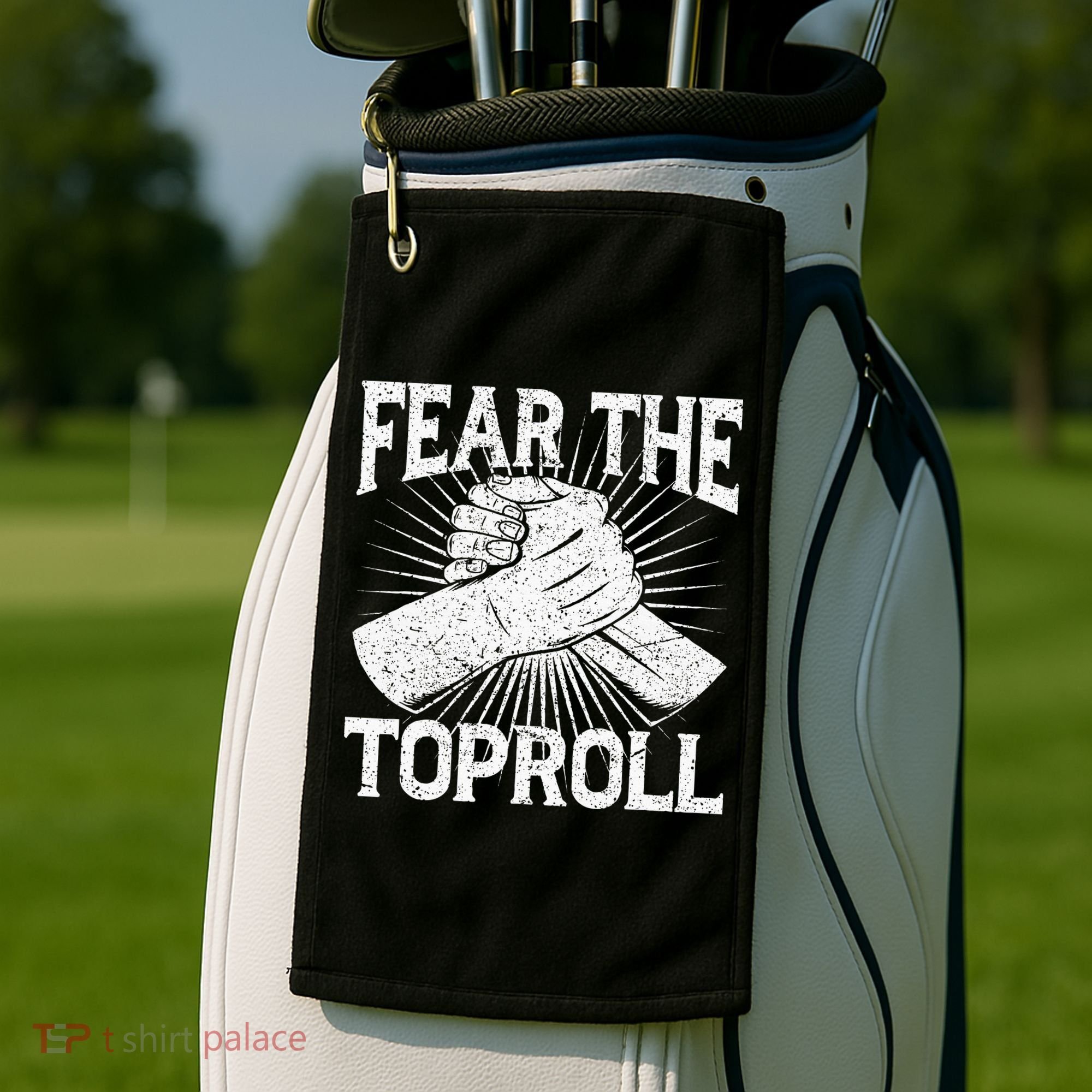 Fear The Toproll Arm Wrestling Golf Towel