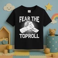 Fear The Toproll Arm Wrestling Toddler T-Shirt thumb 3