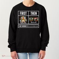 First Teach Then Beach I Am Earning A Summer Break Teacher Women's Sweatshirt thumb 0