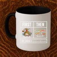 First Teach Then Beach I Am Earning A Summer Break Teacher Coffee Mug thumb 2