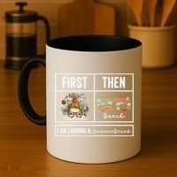 First Teach Then Beach I Am Earning A Summer Break Teacher Coffee Mug thumb 4