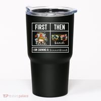 First Teach Then Beach I Am Earning A Summer Break Teacher Tumbler thumb 0