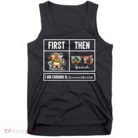 First Teach Then Beach I Am Earning A Summer Break Teacher Tank Top thumb 0