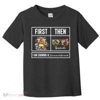 First Teach Then Beach I Am Earning A Summer Break Teacher Toddler T-Shirt thumb 0