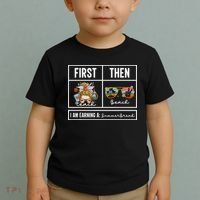 First Teach Then Beach I Am Earning A Summer Break Teacher Toddler T-Shirt thumb 2