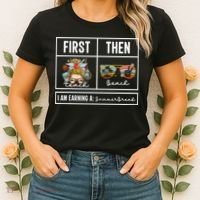 First Teach Then Beach I Am Earning A Summer Break Teacher Women's T-Shirt thumb 2
