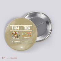First Teach Then Beach I Am Earning A Summer Break Teacher Button thumb 0