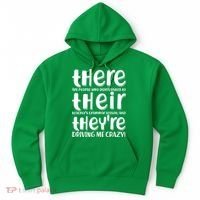 Funny There Their Theyre Grammar Lesson Hoodie thumb 0