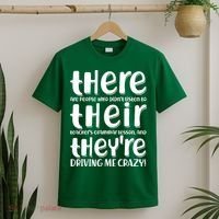 Funny There Their Theyre Grammar Lesson T-Shirt thumb 2