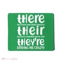 Funny There Their Theyre Grammar Lesson Mousepad thumb 0