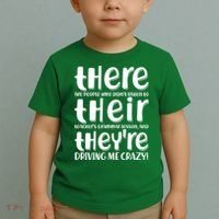 Funny There Their Theyre Grammar Lesson Toddler T-Shirt thumb 2