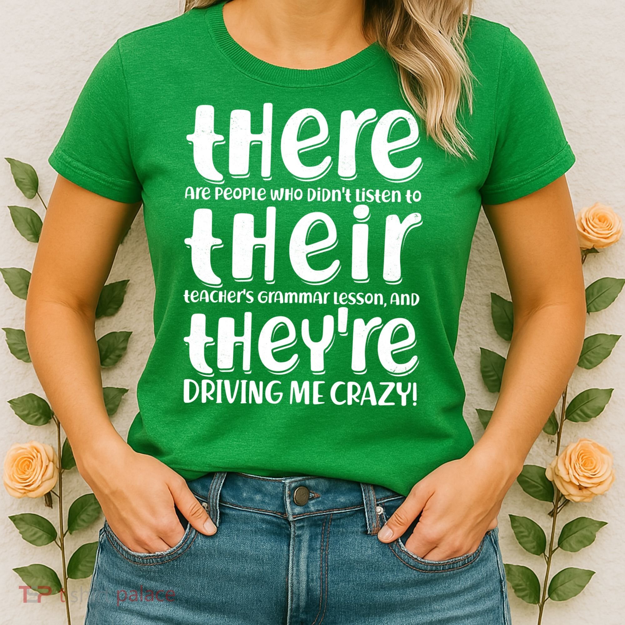 Funny There Their Theyre Grammar Lesson Women's T-Shirt