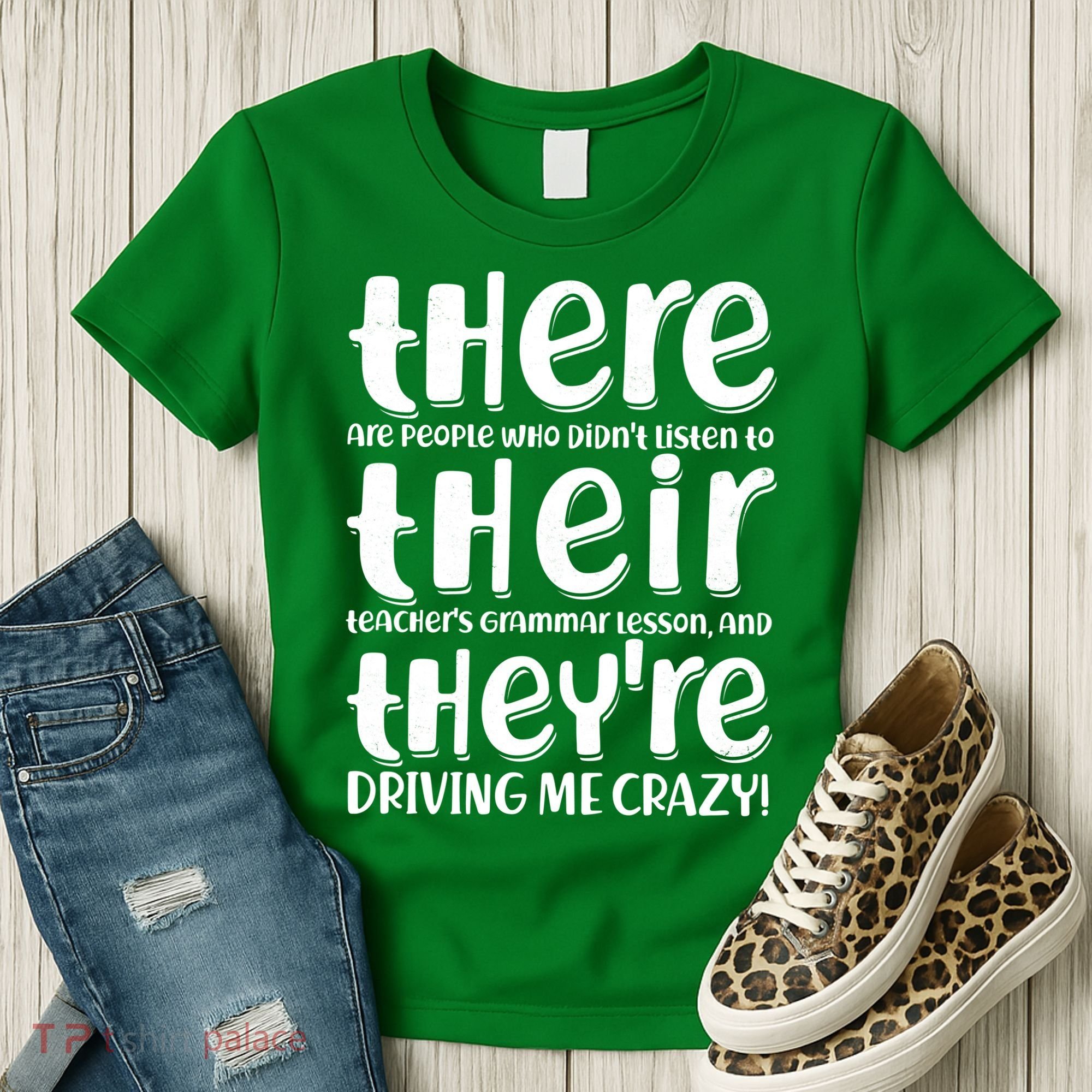 Funny There Their Theyre Grammar Lesson Women's T-Shirt