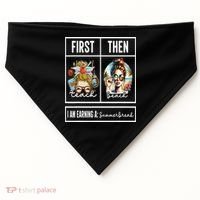 First Teach Then Beach I Am Earning A Summer Break Teacher USA-Made Doggie Bandana thumb 0