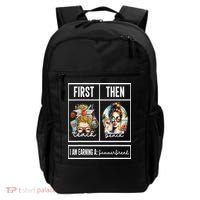 First Teach Then Beach I Am Earning A Summer Break Teacher Backpack thumb 0