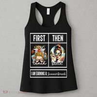 First Teach Then Beach I Am Earning A Summer Break Teacher Women's Tank Top thumb 3