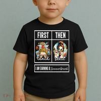 First Teach Then Beach I Am Earning A Summer Break Teacher Toddler T-Shirt thumb 2