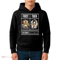 First Teach Then Beach I Am Earning A Summer Break Teacher Kids Hoodie thumb 4