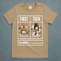 First Teach Then Beach I Am Earning A Summer Break Teacher T-Shirt thumb 5