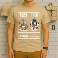 First Teach Then Beach I Am Earning A Summer Break Teacher T-Shirt thumb 6