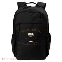 Funny Tini Time Espresso Martini Retro Cocktail And Social Club Backpack thumb 0