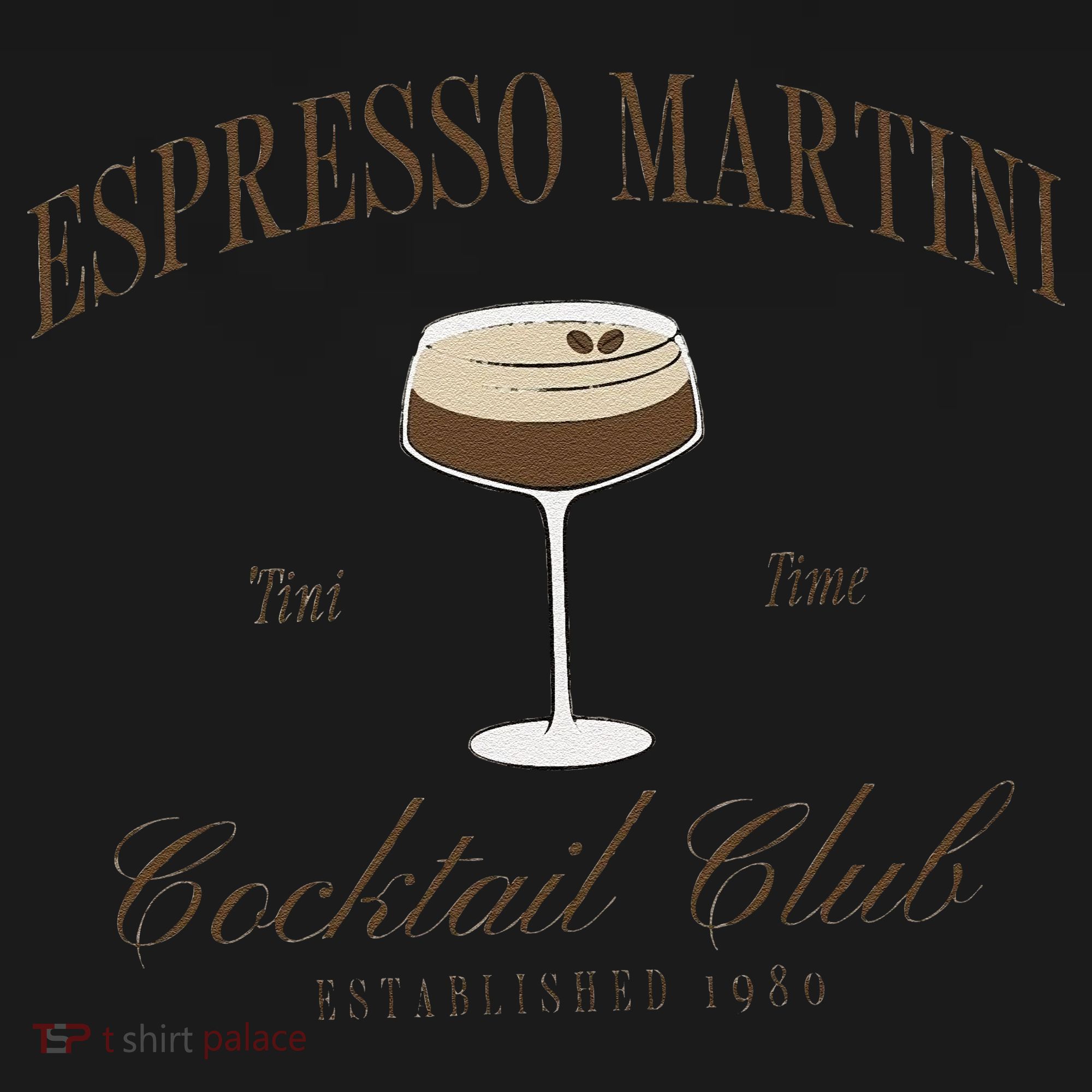 Funny Tini Time Espresso Martini Retro Cocktail And Social Club Women's Perfect Tri Rocker Tank