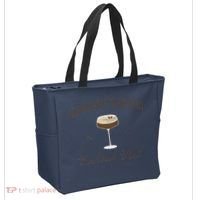 Funny Tini Time Espresso Martini Retro Cocktail And Social Club Tote Bag thumb 2