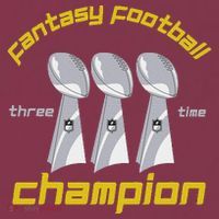 Fun Three Time Fantasy Football League Champion Trophy 16oz Travel Tumbler thumb 2