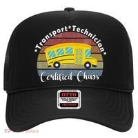 Funny Transport Technician Certified Chaos School Bus Hat thumb 0