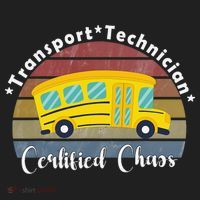 Funny Transport Technician Certified Chaos School Bus Hat thumb 2