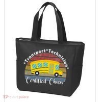 Funny Transport Technician Certified Chaos School Bus Tote Bag thumb 3