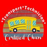 Funny Transport Technician Certified Chaos School Bus Santa Hat thumb 1