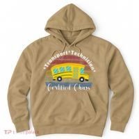 Funny Transport Technician Certified Chaos School Bus Hoodie thumb 0