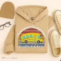 Funny Transport Technician Certified Chaos School Bus Hoodie thumb 4