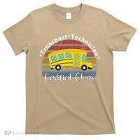 Funny Transport Technician Certified Chaos School Bus T-Shirt thumb 0