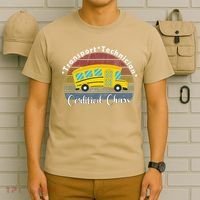Funny Transport Technician Certified Chaos School Bus T-Shirt thumb 6