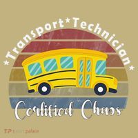 Funny Transport Technician Certified Chaos School Bus Mousepad thumb 1