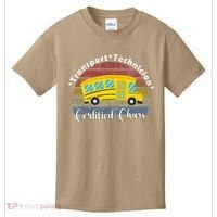 Funny Transport Technician Certified Chaos School Bus Kids T-Shirt thumb 0
