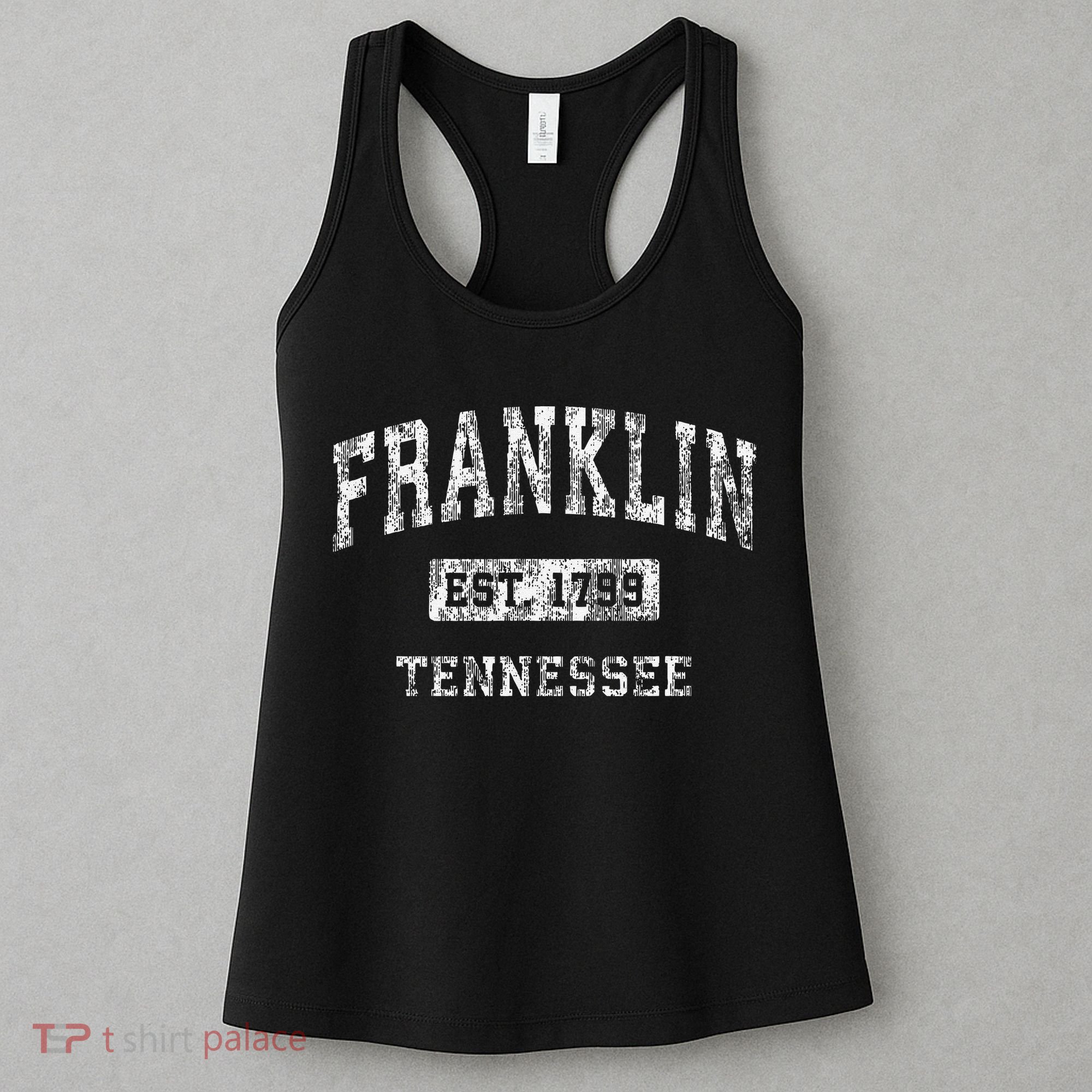 Franklin Tennessee Tn Vintage Established Women's Tank Top
