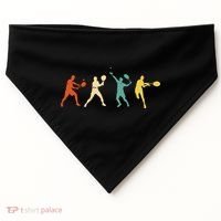 Funny Tennisplayer Tennis USA-Made Doggie Bandana thumb 0