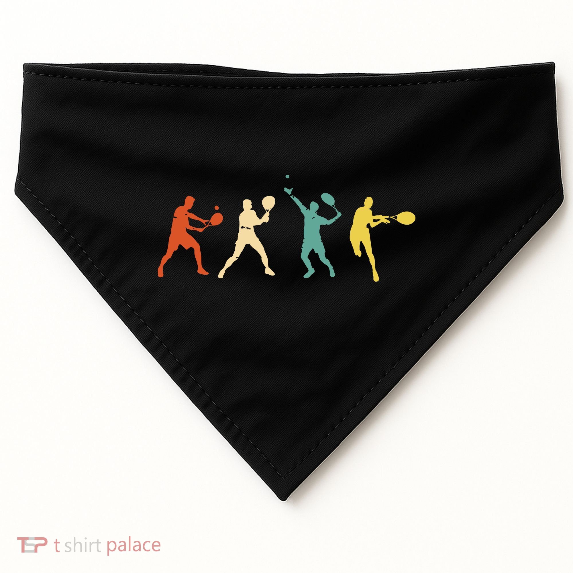 Funny Tennisplayer Tennis USA-Made Doggie Bandana