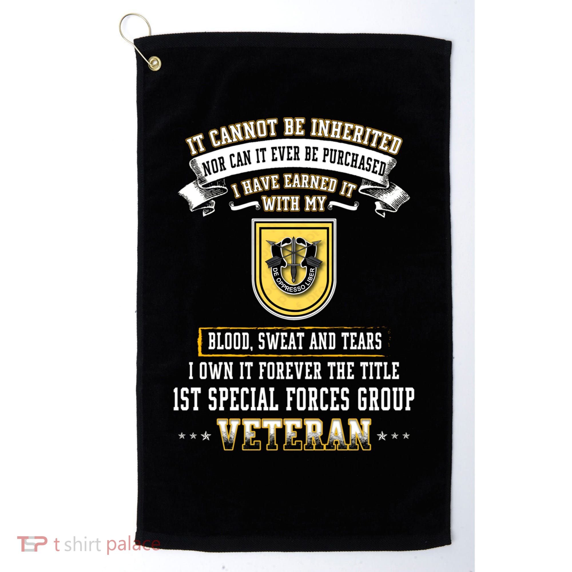 Forever The Title 1st Special Forces Group Veteran Day Xmas Funny Gift Golf Towel